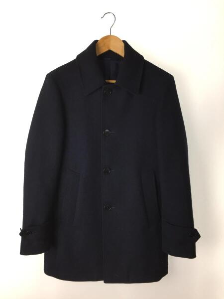 SHIPS: メリノウール 無地 ダブルフェイス ショート カーコート / L