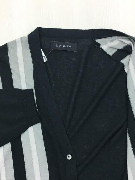 VAINL ARCHIVE(バイナルアーカイブ) / 20SS/CT-KNIT/M/シルク/BLK 