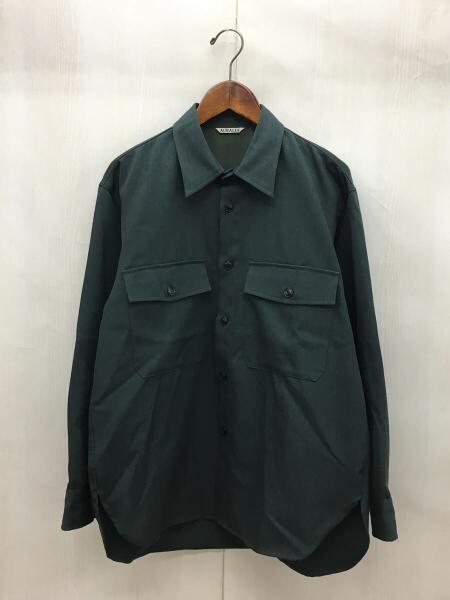AURALEE(オーラリー) / 18AW/WOOL KID MOHAIR GABARDINE SHIRT/長袖 