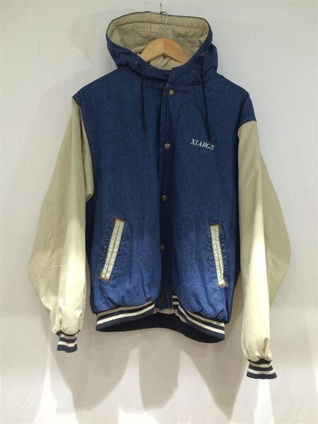 X-LARGE(エクストララージ) / 20AW/HOODED VARSITY DENIM JACKET 