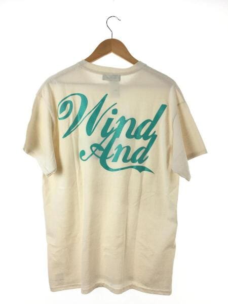 WIND AND SEA(ウィンダンシー) / 筆記体ロゴTシャツ/L/コットン/IVO