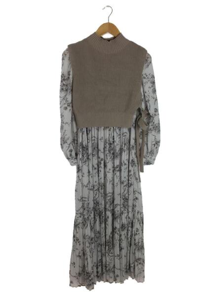 SNIDEL(スナイデル) / 21AW/ニットベストコンビワンピース/0/コットン 