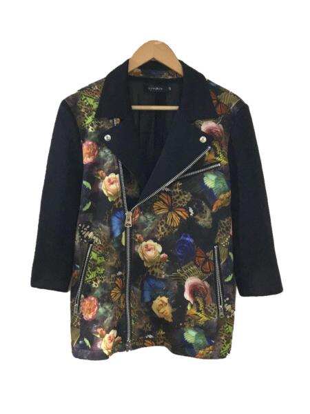 CIVARIZE(シヴァーライズ) / 7分袖切り替えポンチライダースジャケット 
