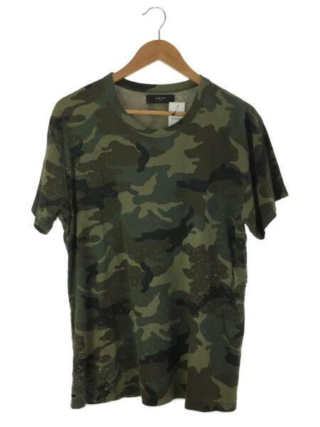 AMIRI(アミリ) / SHOTGUN CREW NECK TEE/XS/コットン/KHK/カモフラ 