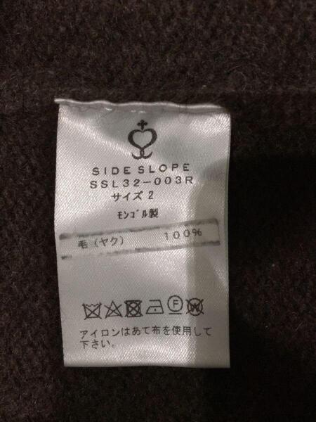 SIDE SLOPE(サイドスロープ) / MONGOLIAN 100パーセントYAK C-Neck