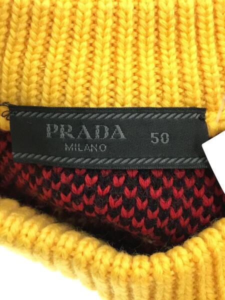PRADA(プラダ) / ノルディック柄ニット//セーター/50/ウール/YLW 