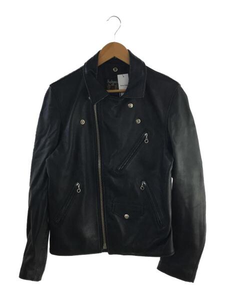Schott ブラック レザーダブルライダースジャケット36 Schott(ショット) / ダブルライダースジャケット/36/羊革/BLK/7525