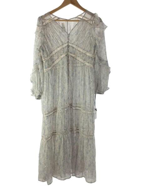 Her lip to(ハーリップトゥ) / Floral Print Random Pleated Dres/M 