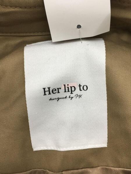 herlipto Gaba Ruffled Cotton Trench Coat 中古・古着通販HER LIP TO