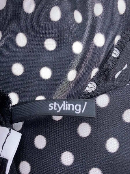styling/(スタイリング) / チュールパイピングサテンワンピース/0 