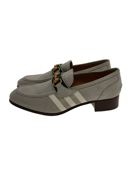 GUCCI(グッチ) / ホースビットローファー/UK7/GRY/スウェード/702283 