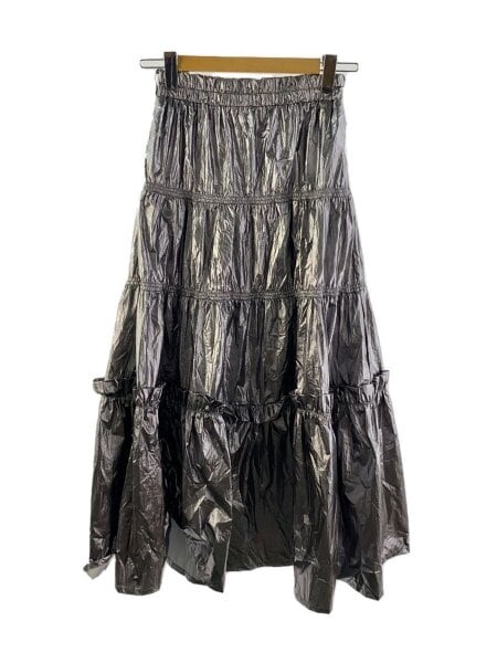 HARE(ハレ) / メタリックギャザースカート/FREE/ナイロン/SLV/無地  