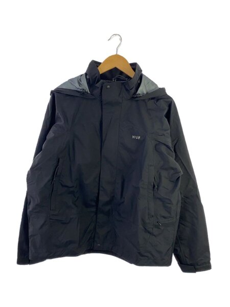 HUF(ハフ) / OG LOGO 3L SHELL JACKET/M/ナイロン/BLK | 古着の販売 