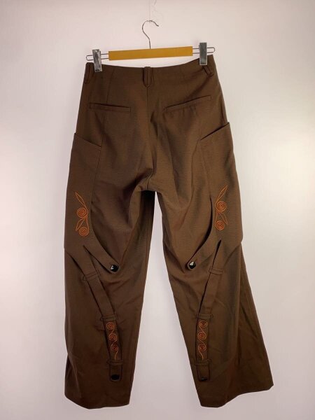 Kiko Kostadinov / nesebur embroidered trouser/44/ポリエステル/BRW/総柄/00162024// Kiko Kostadinov(キココスタディノフ) / nesebur embroidered trouser
