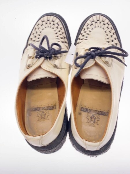 GEORGE COX(ジョージコックス) / クリーパーシューズ/シューズ/UK7/WHT