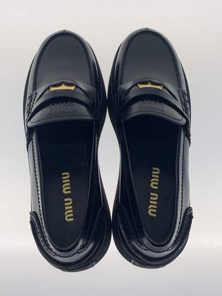 MIU MIU(ミュウミュウ) / プラットフォームペニーローファー/--/BLK