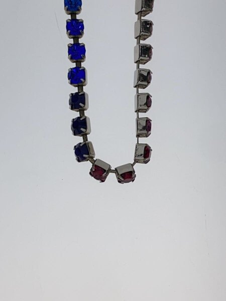 Christian Dior / ジルコニア レインボーネックレス/ブラス/カラーストーン/シルバー/レディース Christian Dior(クリスチャンディオール) / ジルコニア レインボー