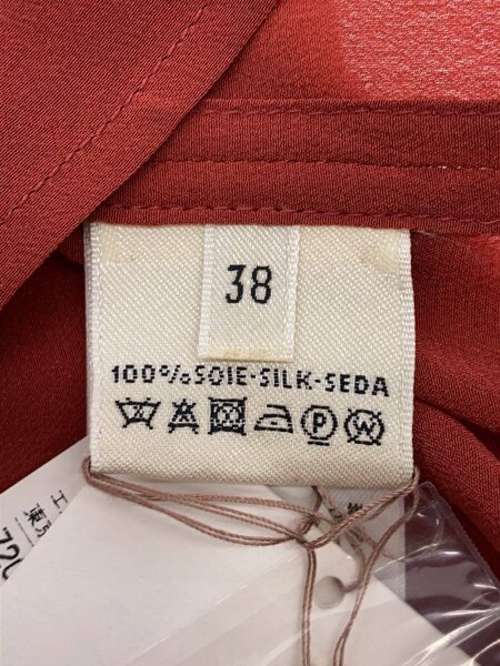 HERMES(エルメス) / ノースリーブブラウス/38/シルク/レッド// | 古着 