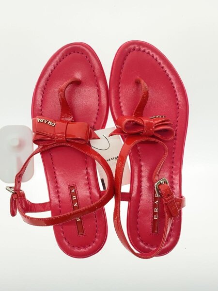 PRADA(プラダ) / リボンサンダル/35.5/PNK/エナメル/3Y5692// | 中古品 