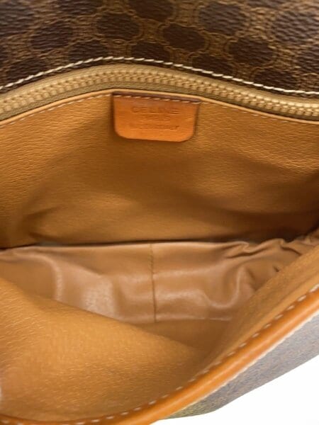 CELINE(セリーヌ) / ショルダーバッグ/PVC/BRW/マカダム柄/角スレ