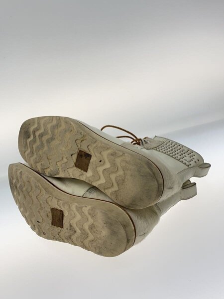 hiromu takahara(ヒロムタカハラ) / ブーツ/42.5/WHT/レザー/90010008