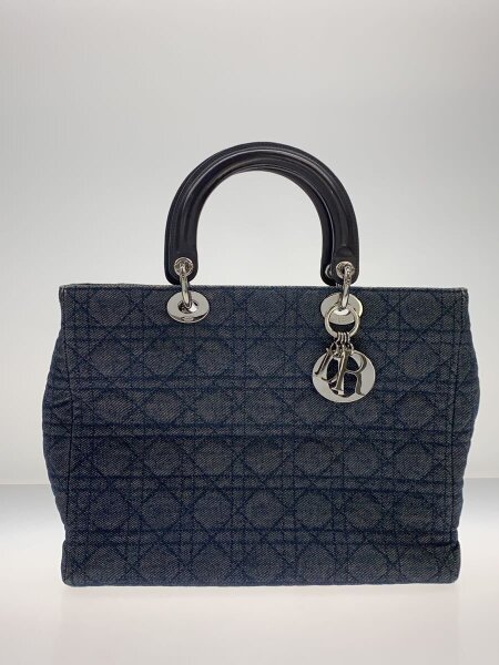 ディオール Dior レディディオール デニム ハンドバッグ ロゴチャーム
