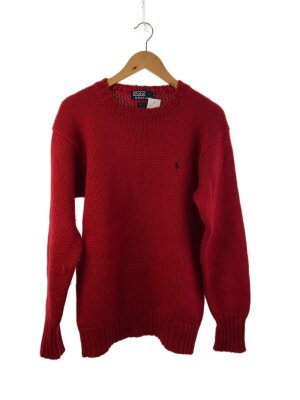 POLO RALPH LAUREN / ニット・セーター(厚手)/M/リネン/RED POLO RALPH LAUREN(ポロラルフローレン) / ニット・セーター(厚手)/M