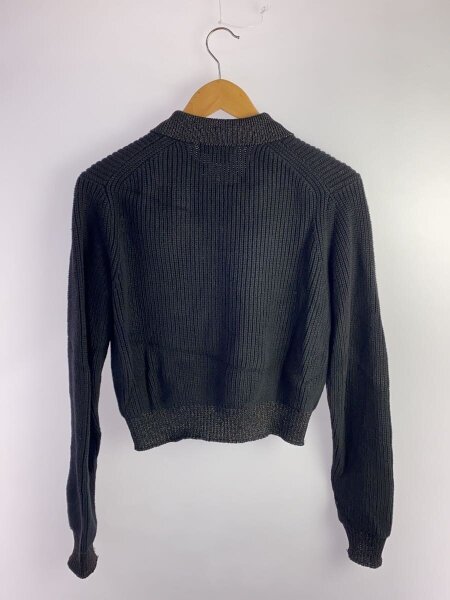 TTT_MSW(ティー) / J/24SS/ラメジップカーディガン/S/コットン/BLK/TTT 