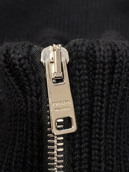 プラダ キルティングニットジャケット PRADA ブラック キルティング