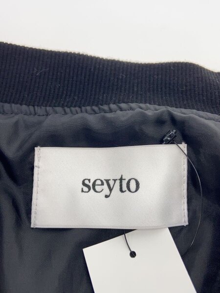 seyto(セイト) / D2/サテンフリルショートボンバージャケット/3 