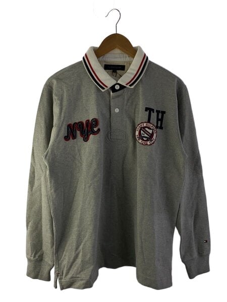 TOMMY HILFIGER(トミーヒルフィガー) / ポロシャツ/XXL/コットン/GRY 