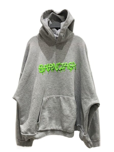 BALENCIAGA(バレンシアガ) / L/スライムロゴ/パーカー/5/コットン/GRY 