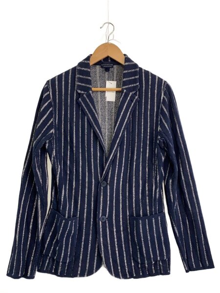 レディース LARDINI テーラードジャケット ネイビー ストライプ 42サイズ
