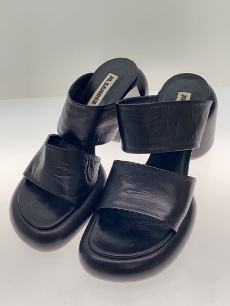 新品未使用 JIL SANDER サンダル ブラック スクエアトゥ サイズ37 JIL SANDER(ジルサンダー) / サンダル/37/BLK/レザー/JS38005B