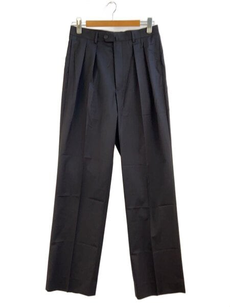 美品SHIPS Bernard Zins ウールスラックス パンツ 40サイズ BERNARD ZINS(ベルナールザンス) / VANEAU/2タックスラックスパンツ/40