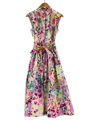 kate spade NEW YORK ノースリーブ 花柄 ロングワンピース kate spade new yorkのワンピース検索結果|古着・中古品の通販サイト