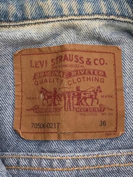 LEVI'S Gジャン 70506-0217 サイズ36 デニムブルー Levi's(リーバイス) / Gジャン/36/デニム/ブルー/70506-0217/米国製
