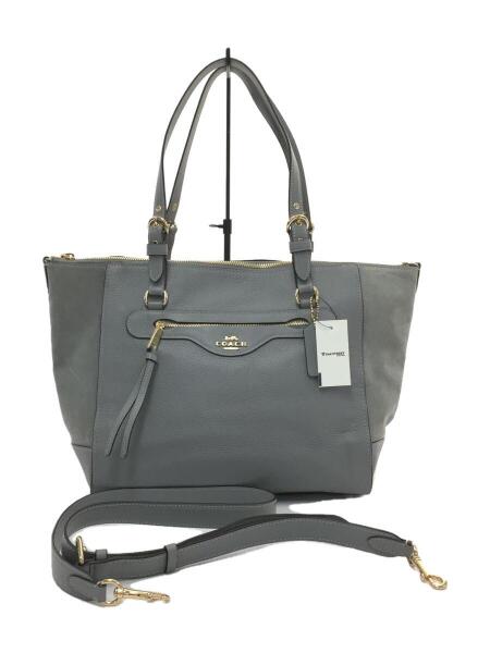 COACH(コーチ) / トートバッグ/レザー/グレー/無地/C5689 | 中古品の 
