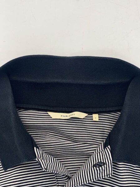 FARAH(ファーラー) / ポロシャツ/L/コットン/BLK/ボーダー/FR0400 