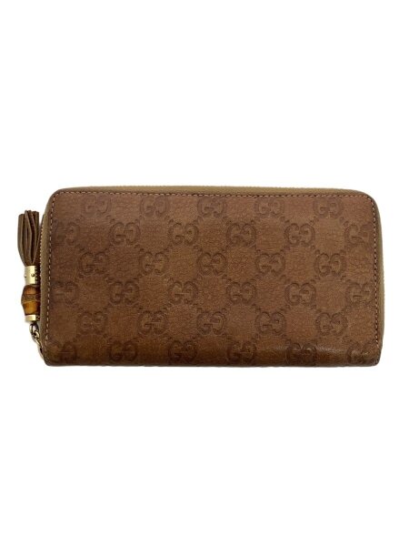 GUCCI(グッチ) / 長財布_ニューバンブー_ディアマンテ/レザー/BRW 