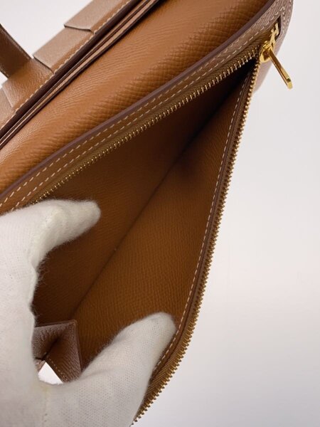 HERMES(エルメス) / 長財布/レザー/ブラウン/無地/レディース | 中古品 