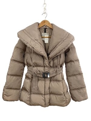 MONCLER(モンクレール) / 黒タグ/ダウンジャケット/0/レザー/ブラウン