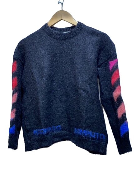 OFF-WHITE(オフホワイト) / ニット・セーター(厚手)/XS/ウール/BLK 