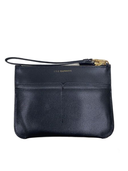 LULU GUINNESS(ルルギネス) / ポーチ/--/BLK | 中古品の販売・通販なら 