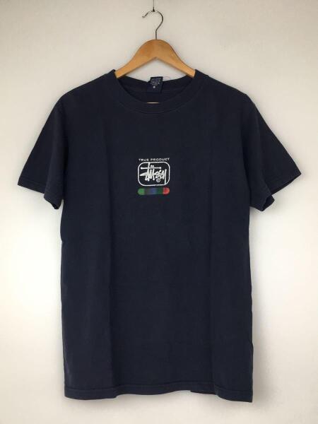 STUSSY(ステューシー) / Tシャツ/M/コットン/ネイビー/90s/赤青タグ 