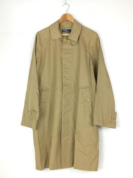 90s ポロラルフローレン ステンカラーコート ベージュ L ralph