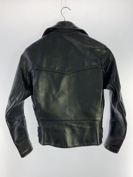666 Leather Wear ダブルライダースジャケット 42 666 Leather Wear◇ダブルライダースジャケット/36/牛革/BLK