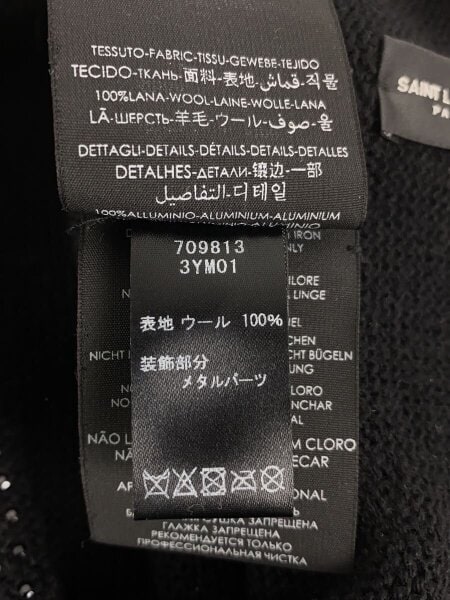 SAINT LAURENT(サンローラン) / ベレー帽/M/ウール/BLK/レディース