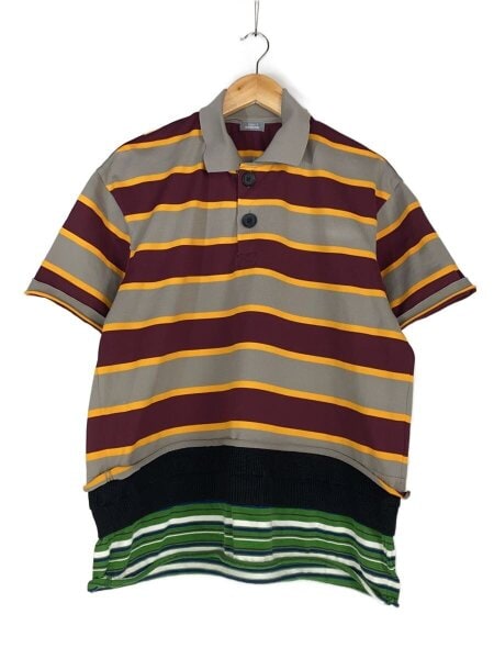 kolor / BEACON(カラービーコン) / switching border knit polo/2 