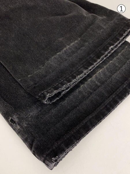 MENES(メネス) / ワイドデニムパンツ/S/デニム/ブラック// | 古着の 